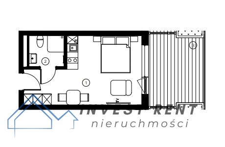 Mieszkanie — Dźwirzyno 24m² — miniatura 9